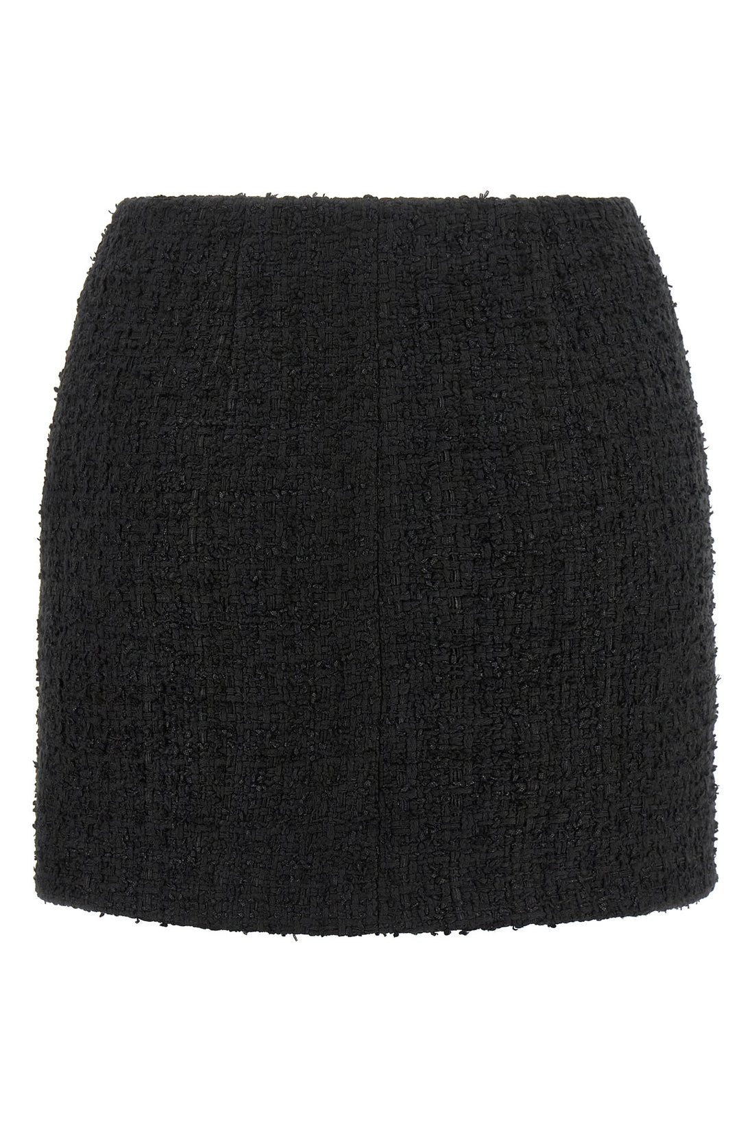 BALMAIN 34 the balmain mini skirt in bouclé cotton blend redefines the codes of contemporar