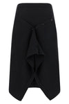 the lemaire skirt redefines the codes of knitwear through a sculptural and decon