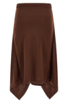 the lemaire skirt redefines the codes of knitwear through a sculptural and asymm