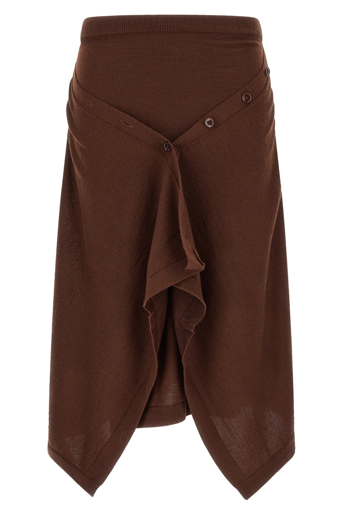 LEMAIRE S the lemaire skirt redefines the codes of knitwear through a sculptural and asymm