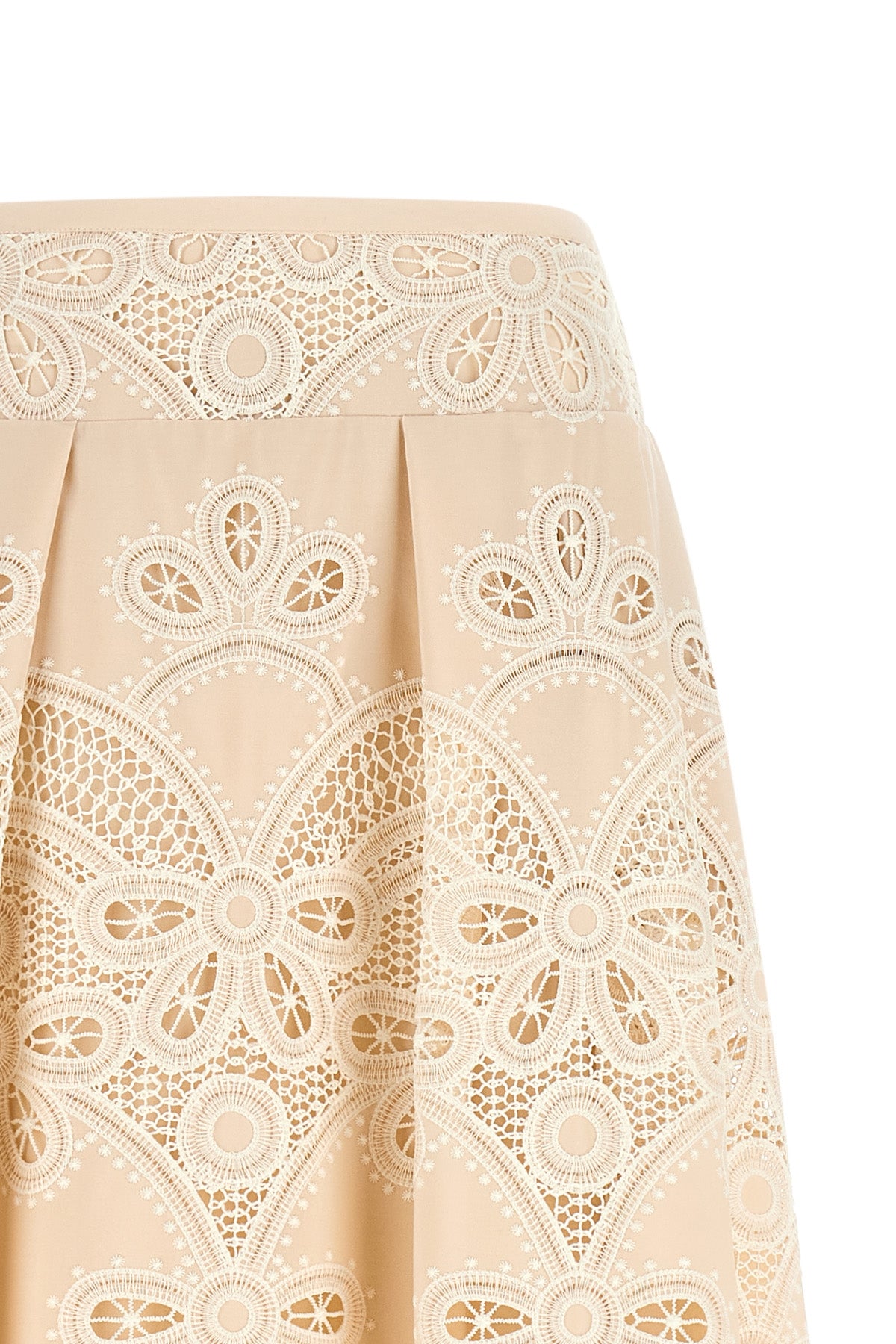 elie saabs long skirt is an exercise in structural precision and material contr
