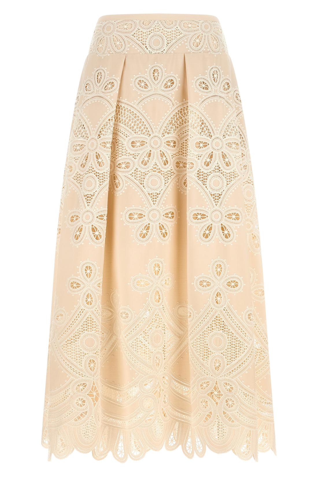 ELIE SAAB 36 elie saabs long skirt is an exercise in structural precision and material contr