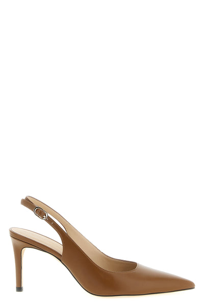 stuart power smooth calf leather slingbacks