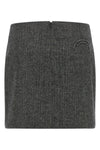 the blazé milano coci mini skirt defines the silhouette through a rigorous sar