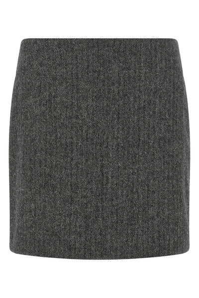 the blazé milano coci mini skirt defines the silhouette through a rigorous sar