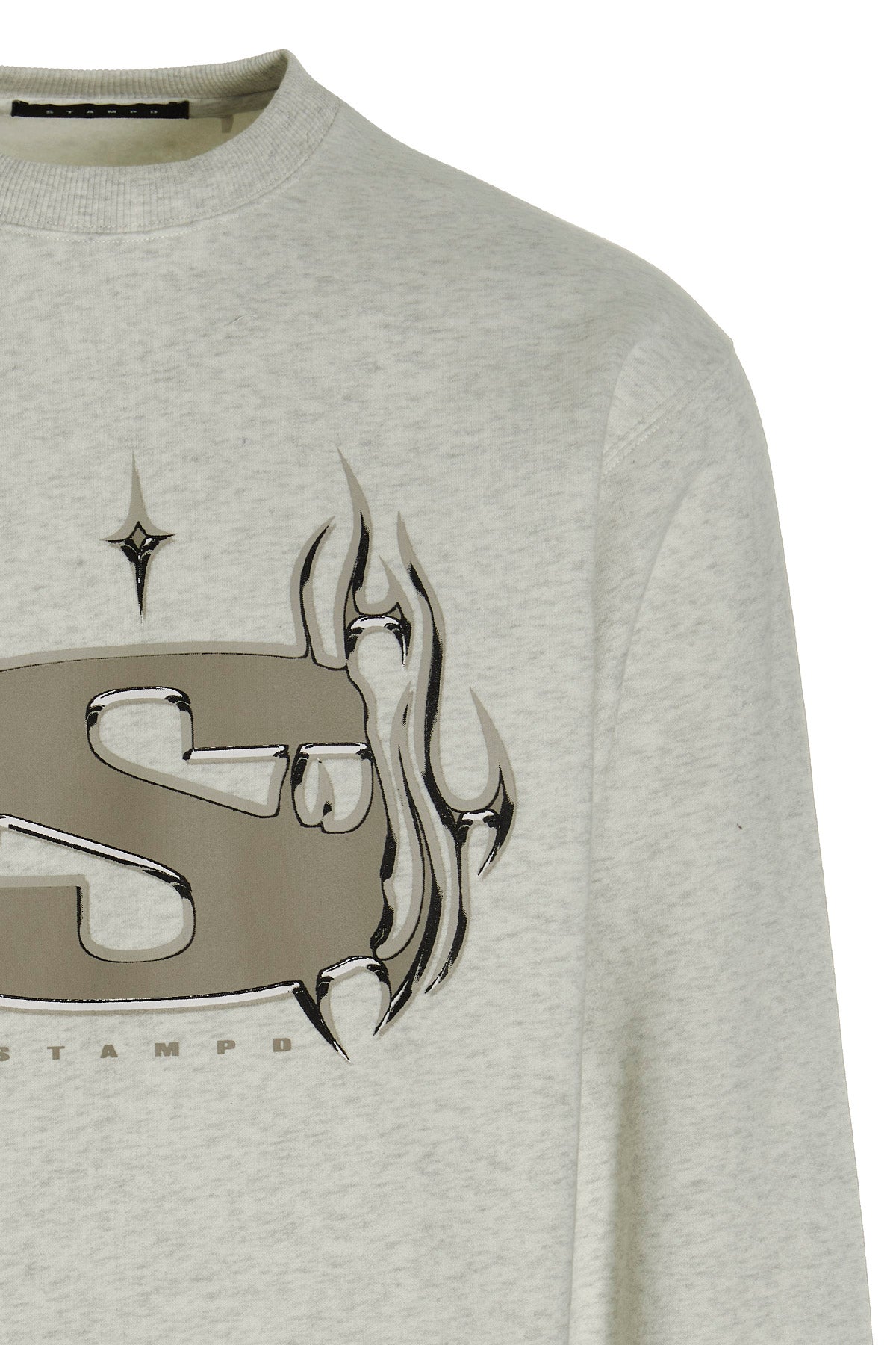 chrome flame cotton blend sweatshirt