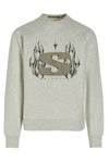 chrome flame cotton blend sweatshirt