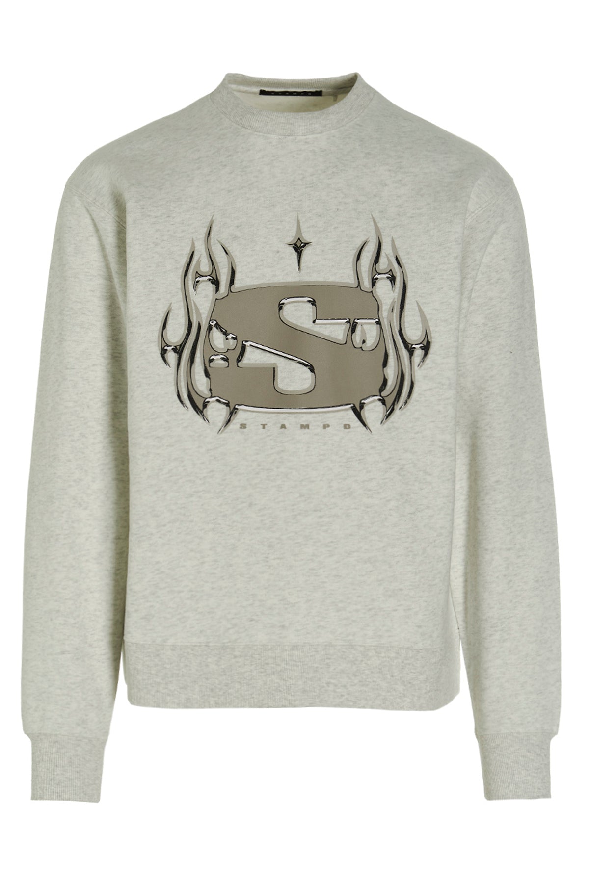 chrome flame cotton blend sweatshirt