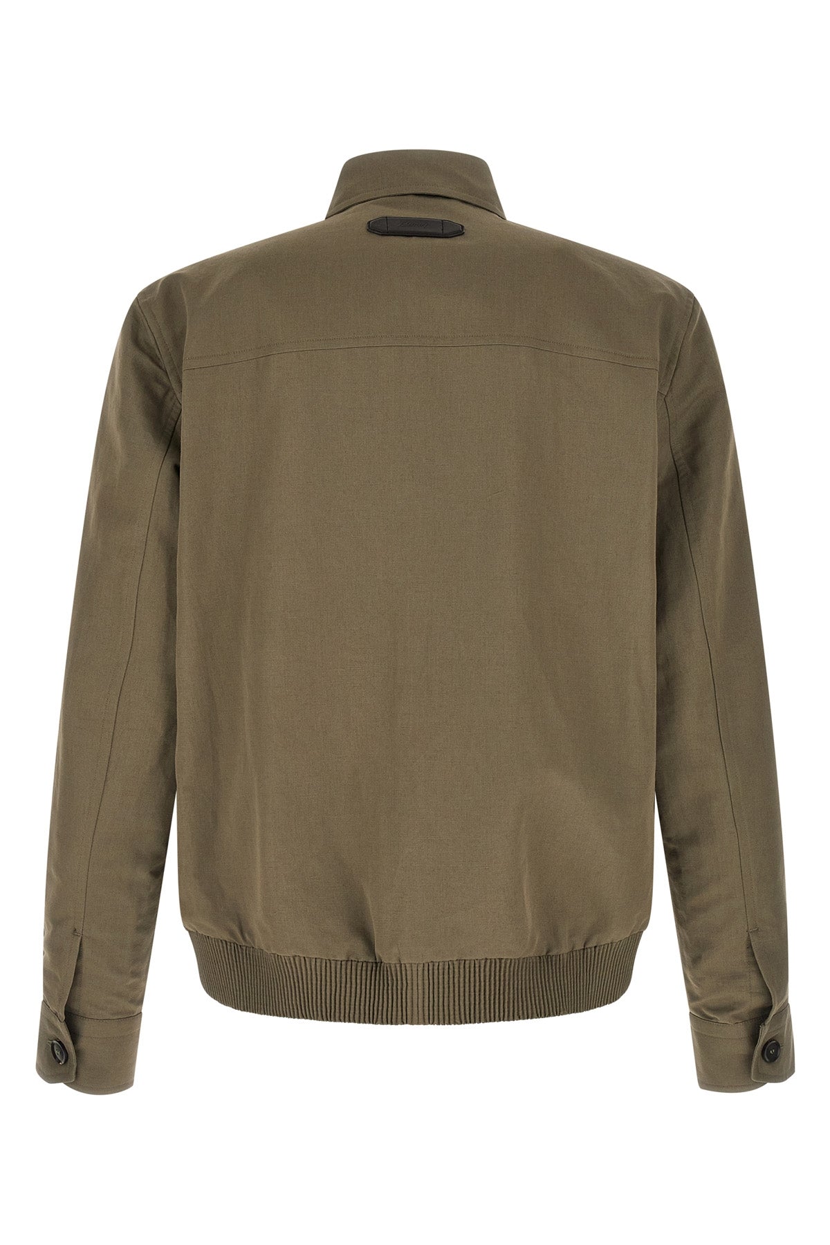 linen and cotton blend blouson