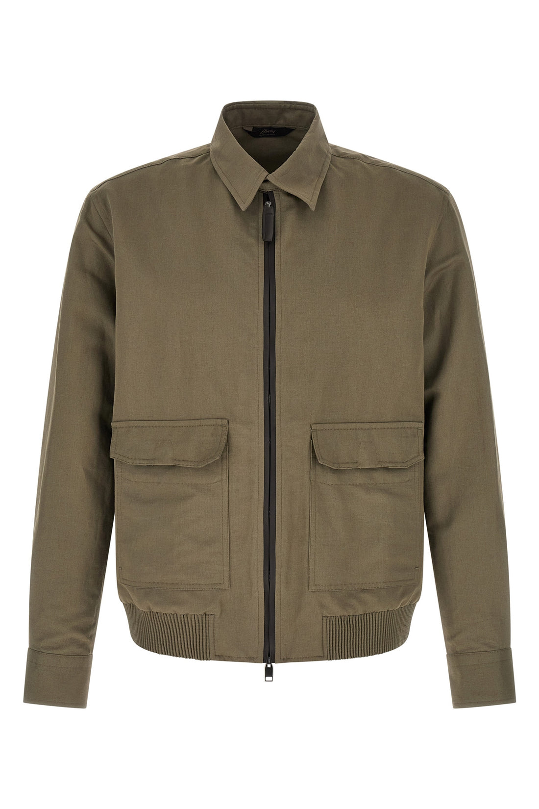 BRIONI M linen and cotton blend blouson