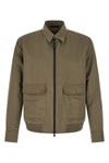 linen and cotton blend blouson