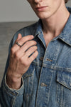 shiny sterling silver ring
