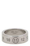 the maison margiela ring in 925 silver is distinguished by a band construction