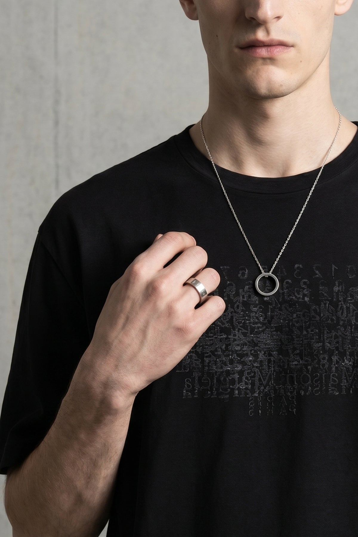 silver necklace