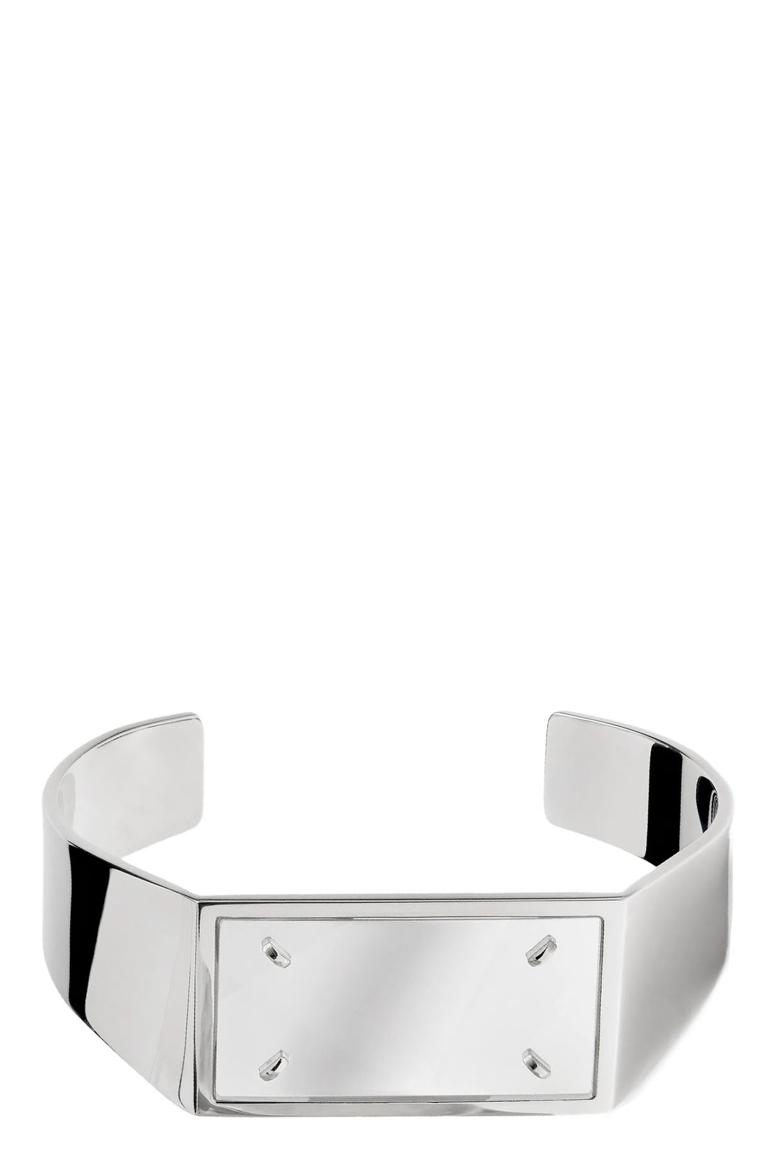 MAISON MARGIELA 2 palladium-galvanized brass bangle coated