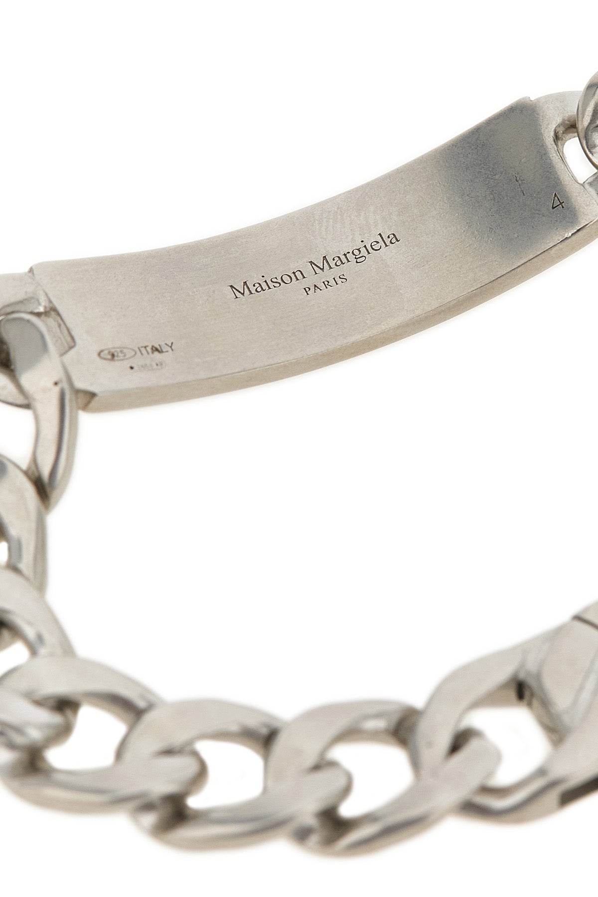 maison margiela silver maillons bracelet