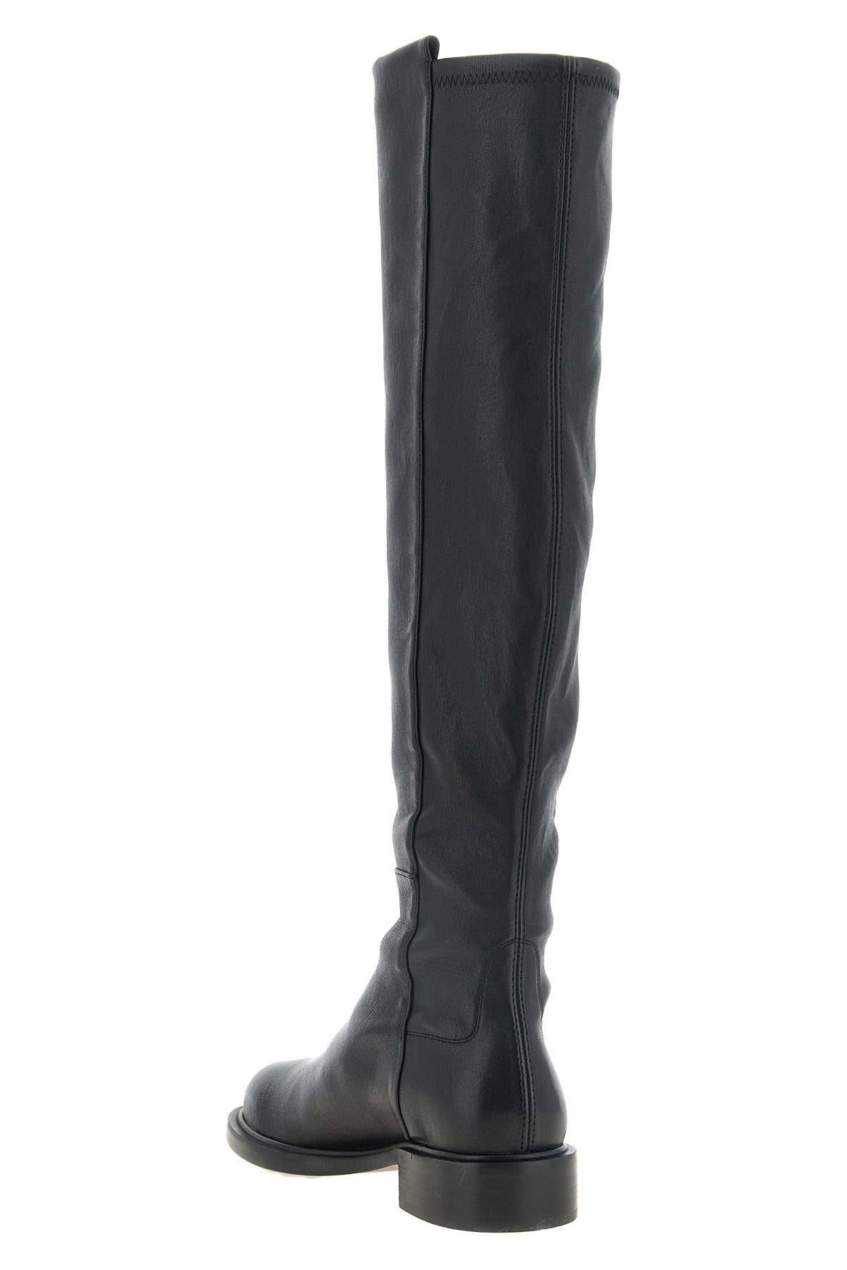 stuart weitzman 5050 gisele above-the-knee boots define an enveloping silhouet