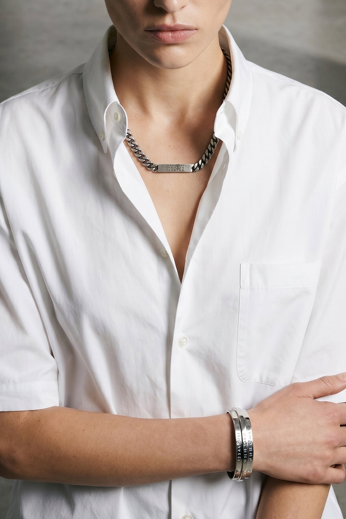 brass chain necklace