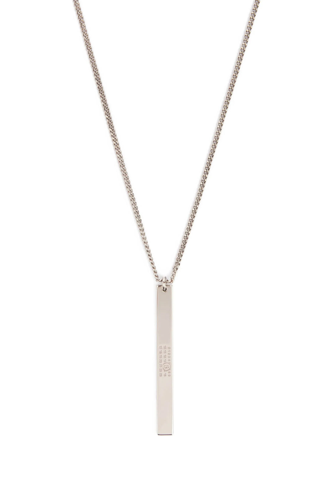 MM6 OS the mm6 maison margiela numeric bar necklace