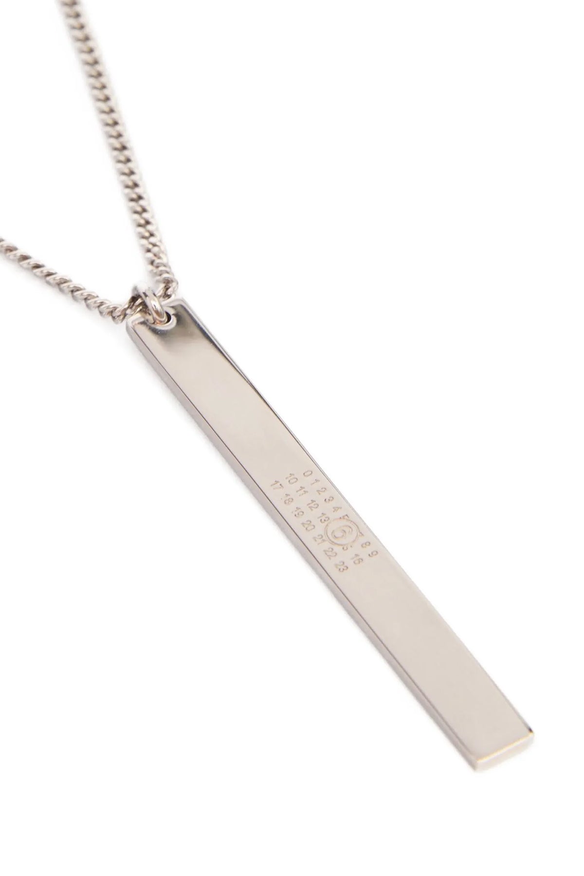the mm6 maison margiela numeric bar necklace