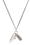graffetta adjustable metal necklace