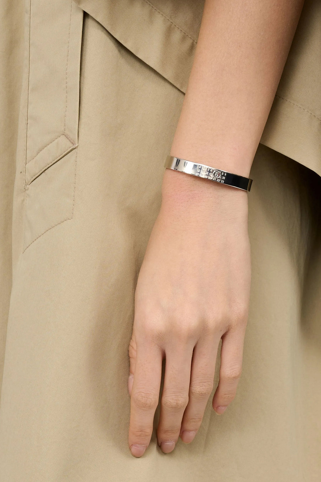 MM6 1 the mm6 maison margiela numeric minimal signature bracelet redefines the codes