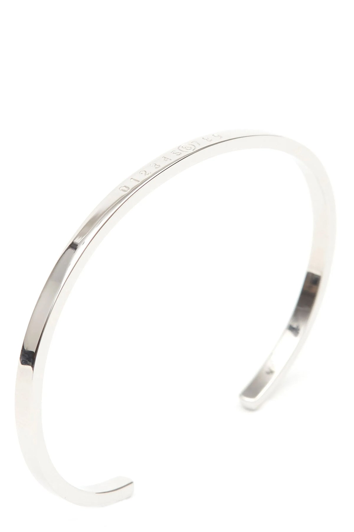 the mm6 maison margiela numeric minimal signature bangle redefines the codes of