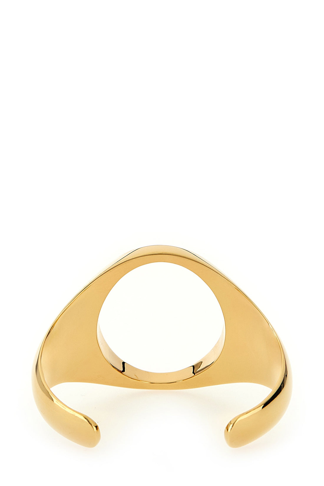 MM6 3 chevalière bracelet in gilded polished brass