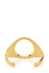chevalière bracelet in gilded polished brass