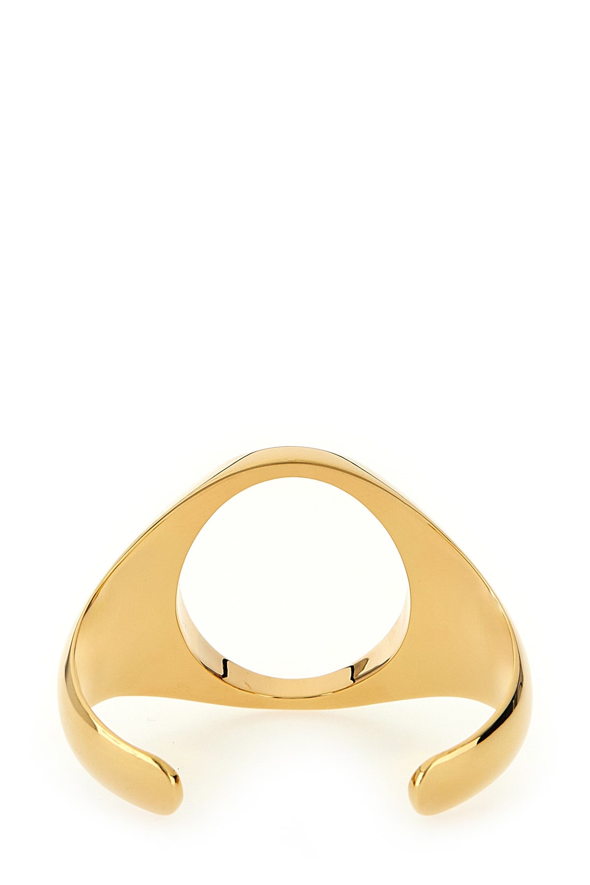 chevalière bracelet in gilded polished brass