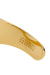 chevalière bracelet in gilded polished brass