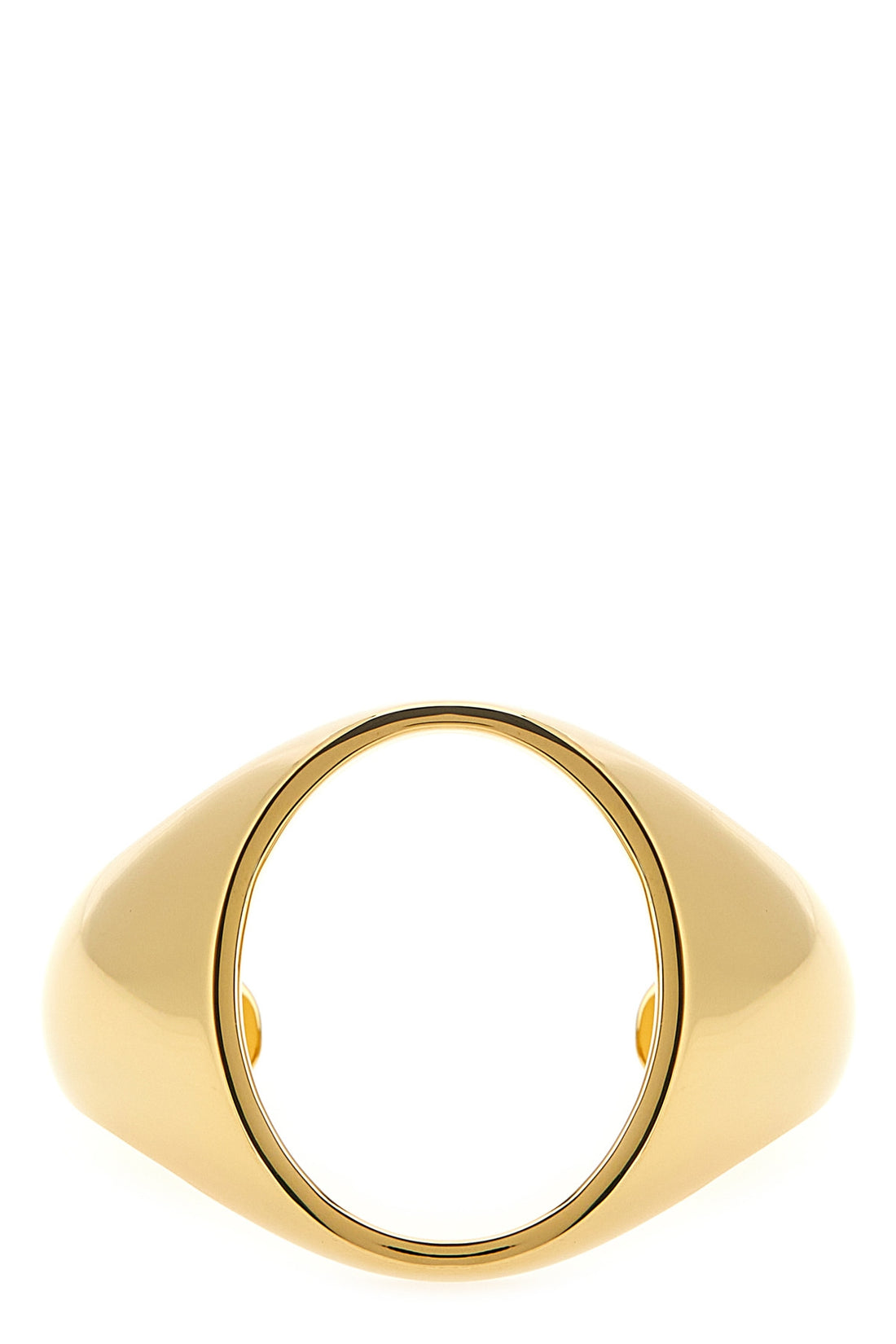 MM6 3 chevalière bracelet in gilded polished brass
