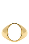 chevalière bracelet in gilded polished brass