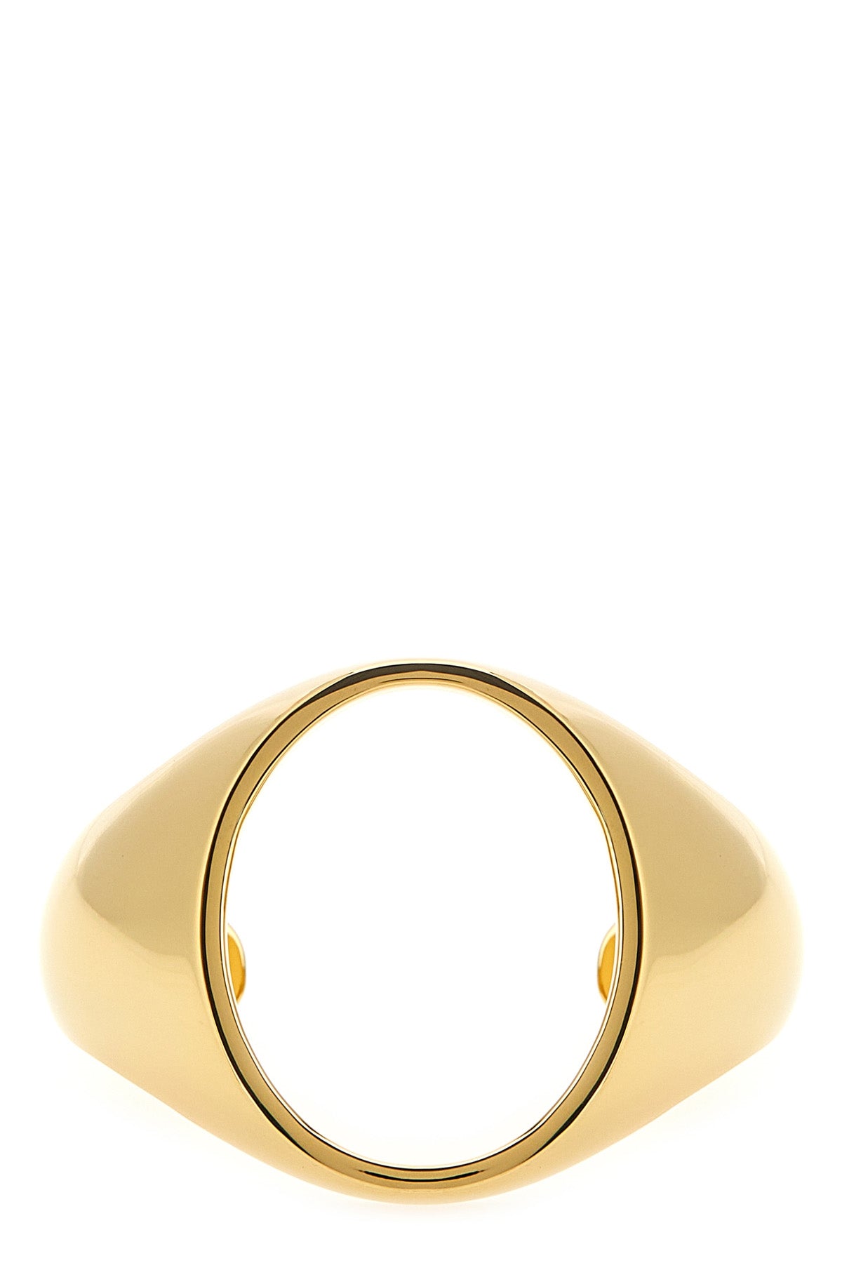 chevalière bracelet in gilded polished brass