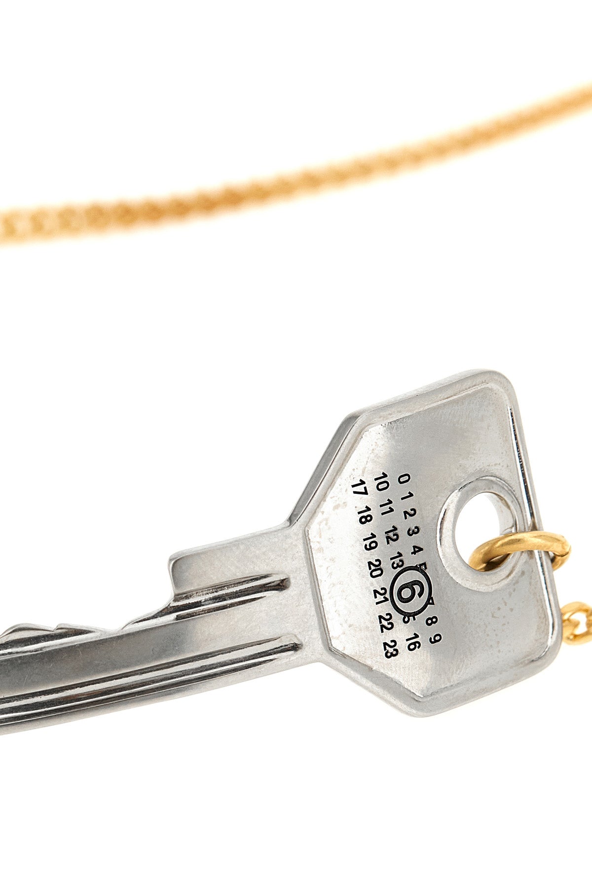 the mm6 maison margiela key necklace reinterprets everyday objects through a con