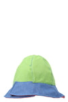 multicolor cotton denim bucket hat