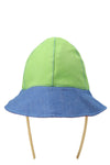multicolor cotton denim bucket hat