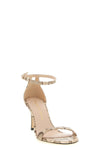 nudist ii snake-print leather sandals