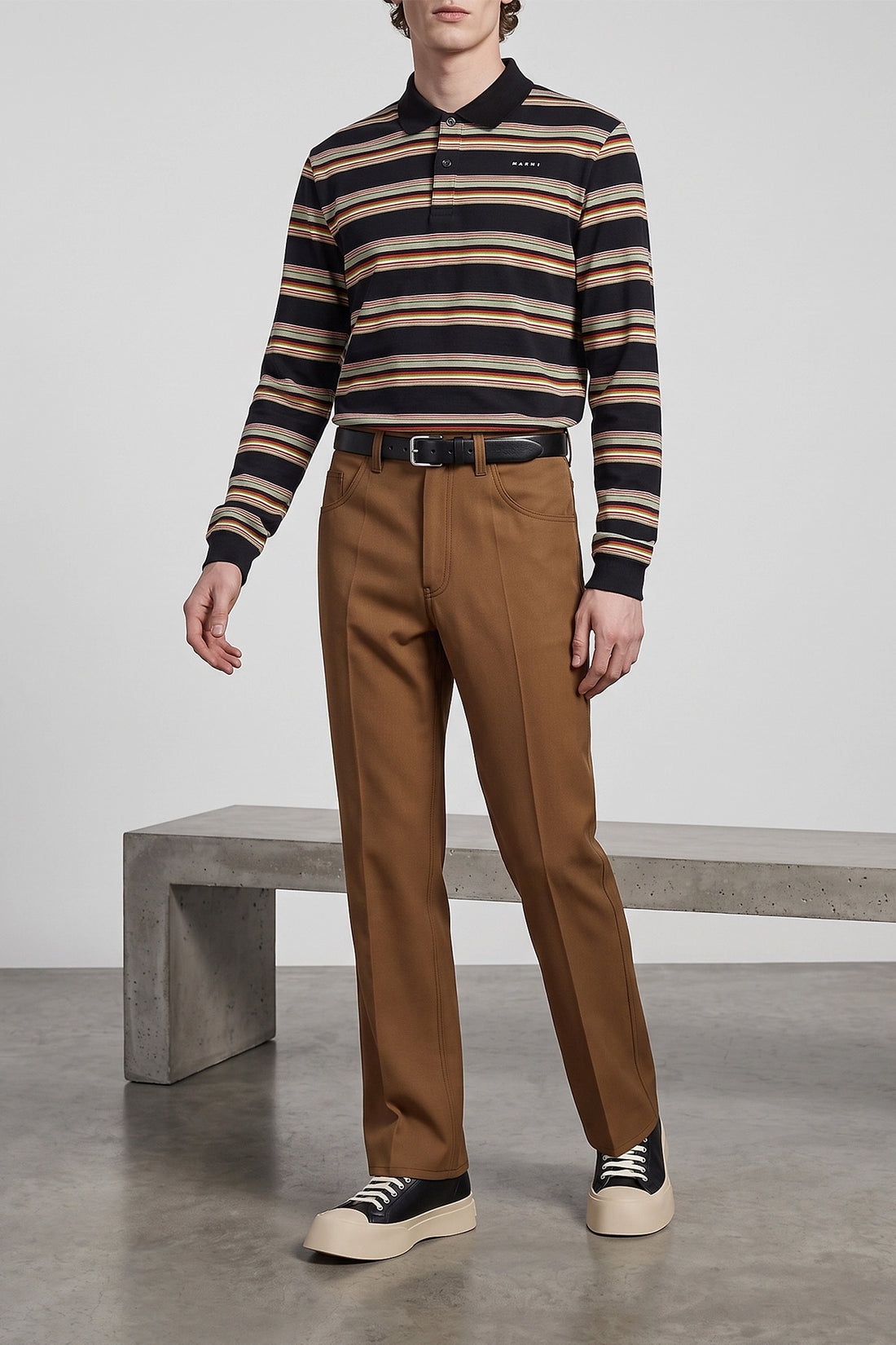 MARNI 41 pablo leather sneakers