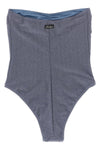 soleil off-the-shoulder lurex fabric one-piece swimsuit