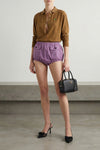 cotton poplin shorts