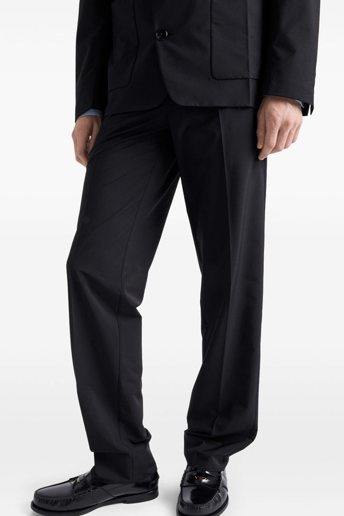 PRADA 48 wool blend pants