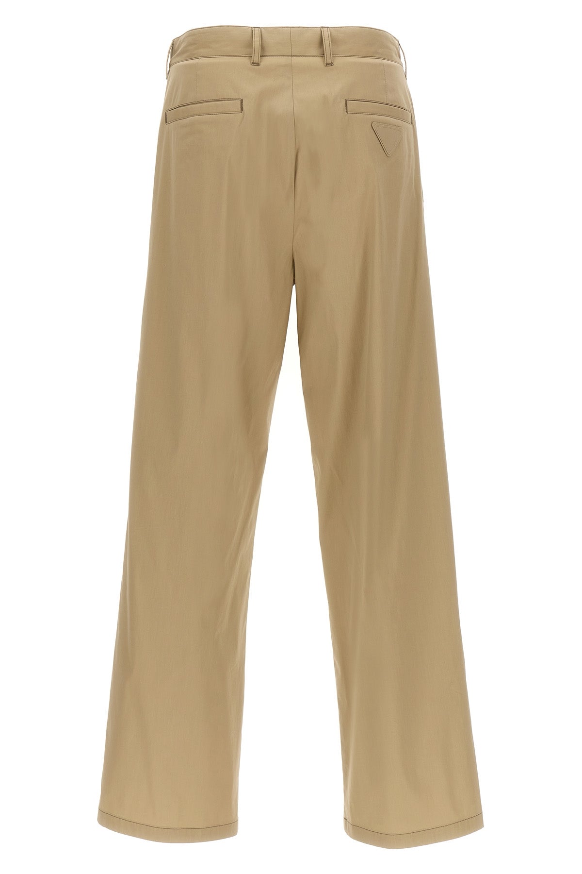 cotton blend poplin pants