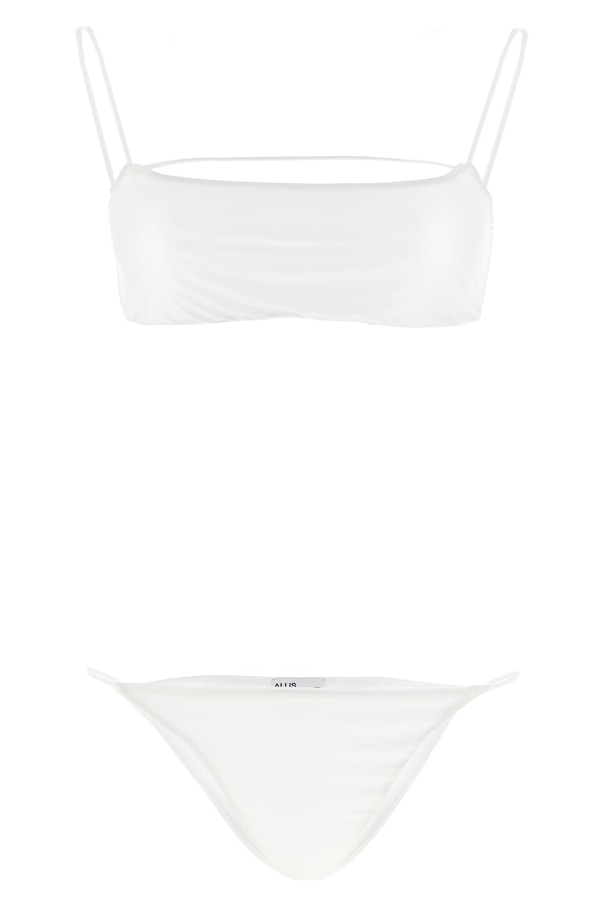 sporty line silk-effect lycra bikini
