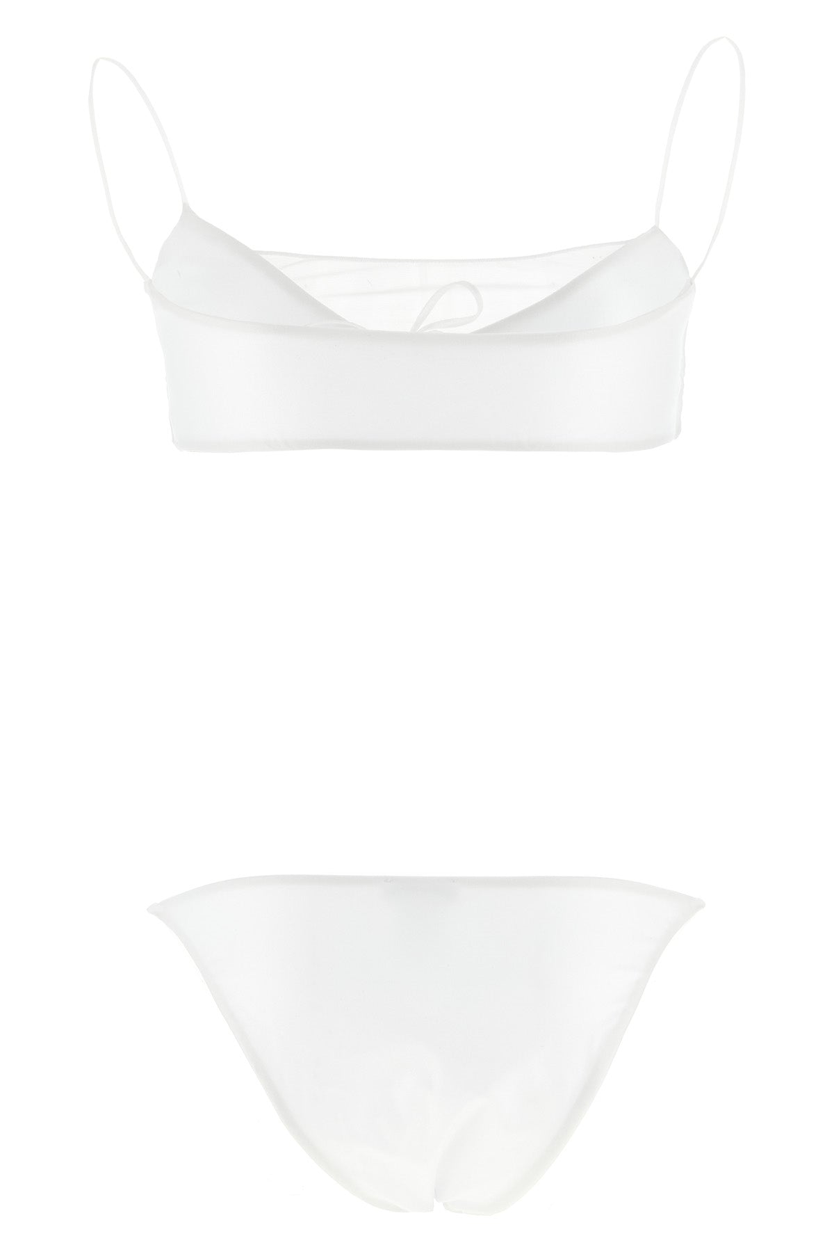 sporty mesh silk-effect lycra bikini