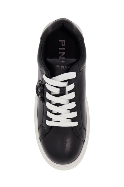 monogram detail platform sneakers with