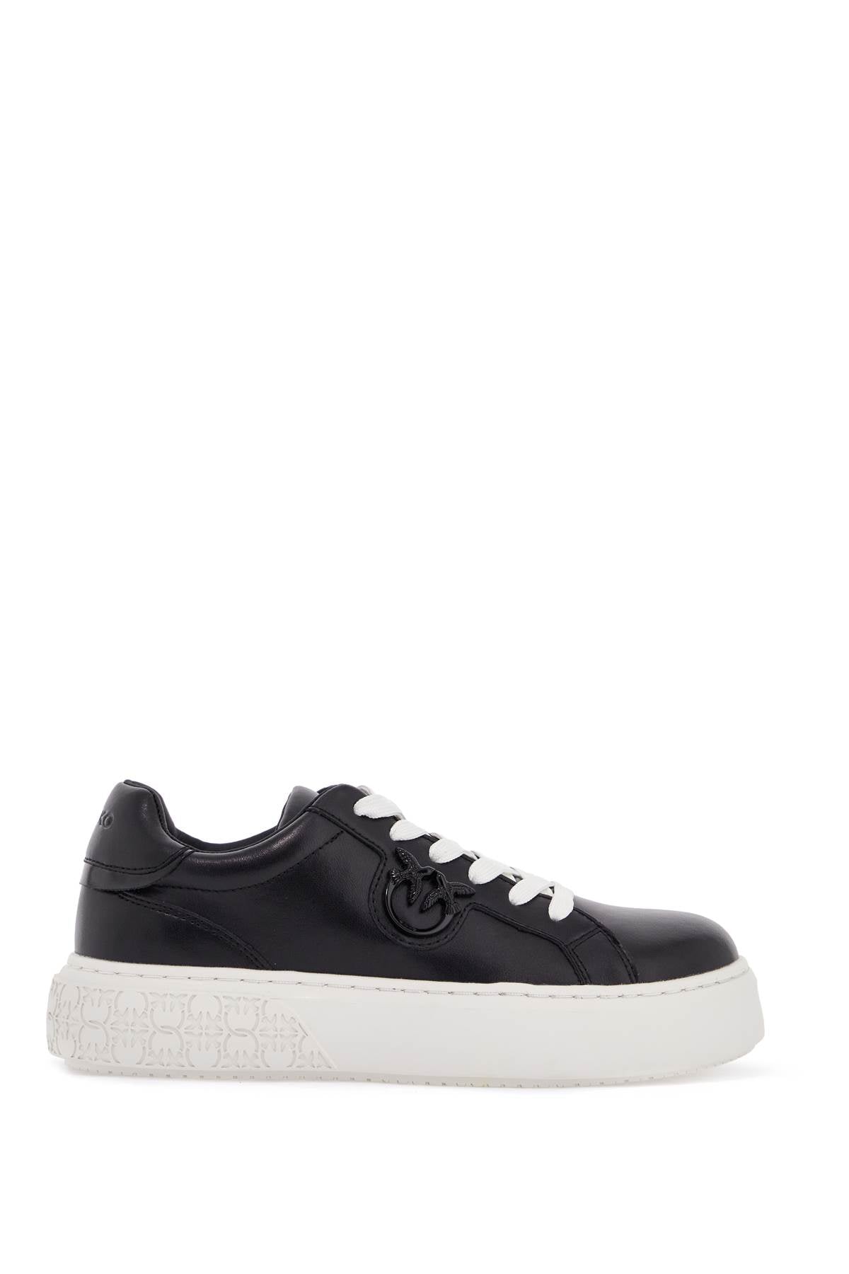 monogram detail platform sneakers with