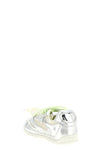 yulia 01 laminated leather and mesh sneakers