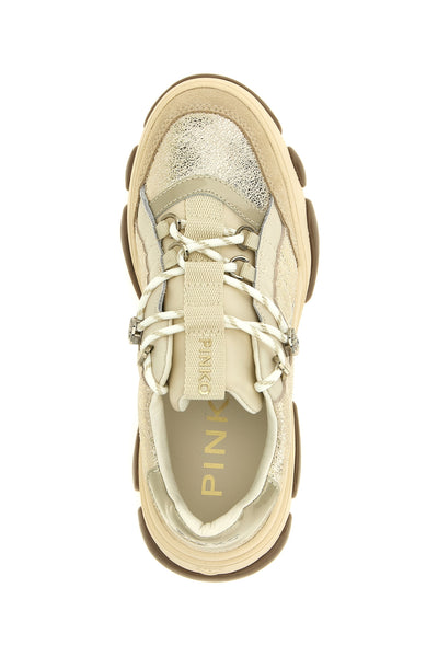 the pinko athena 01 sneakers redefine urban volumes through a chunky model