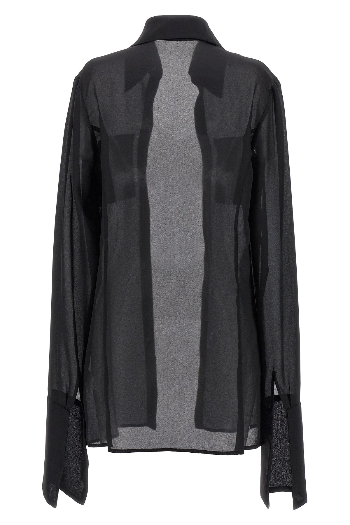 georgette shirt in a transparent fabric